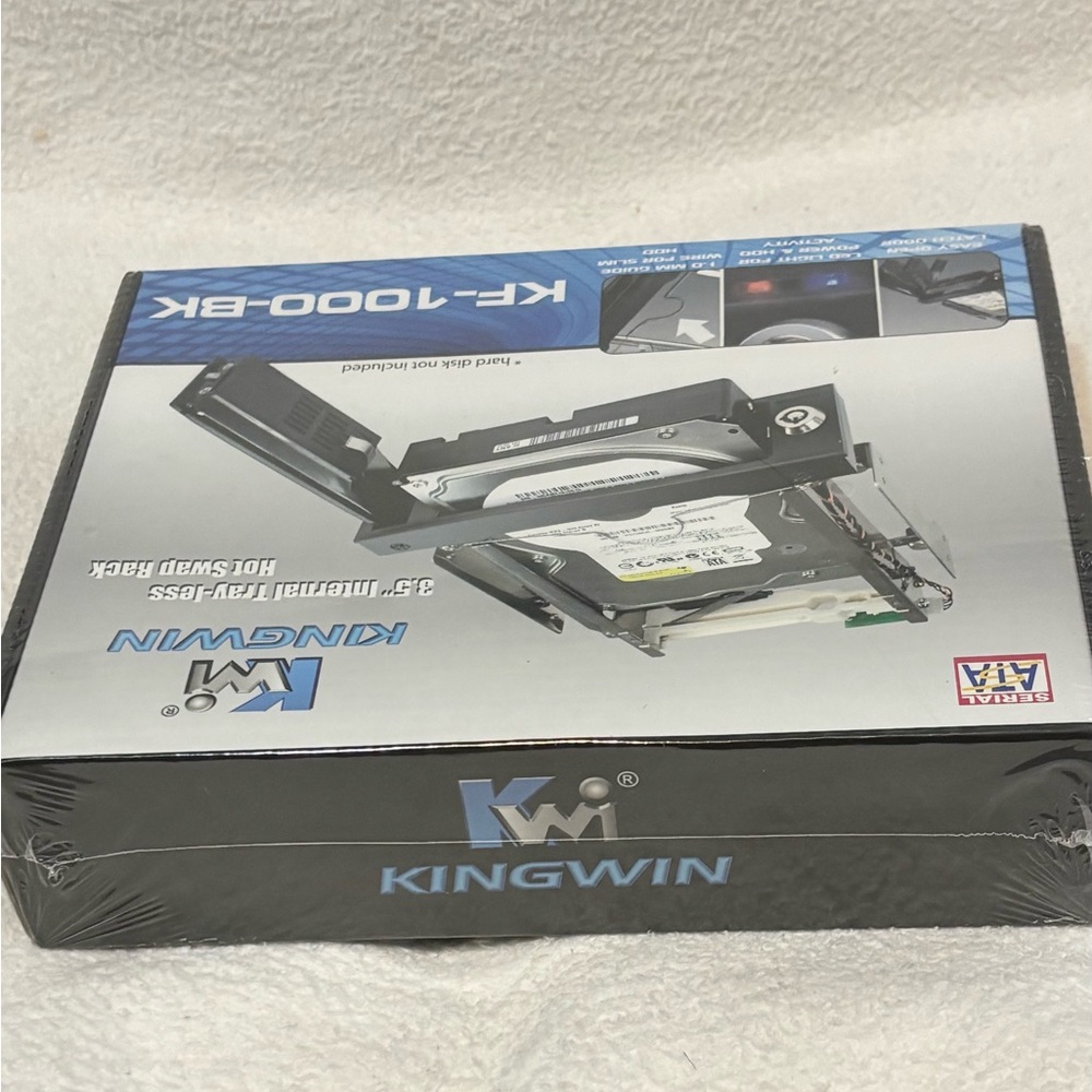 Kingwin Black 3.5" Internal Tray-Less Hot Swap Rack - Picture 3 of 3